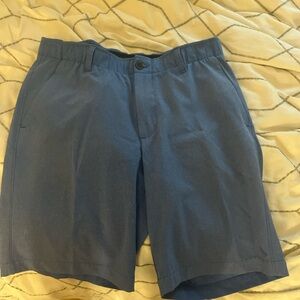 Under Armour Men's Flat Front Blue Shorts